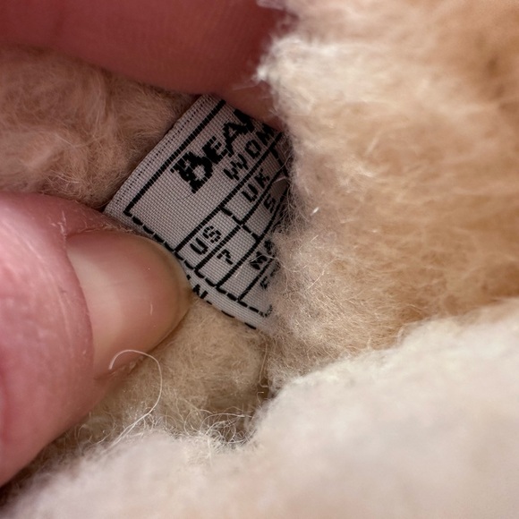 BearPaw Tan Suede/Sweater Fur Insulated Weatherproof Boots Women’s 7 - Picture 12 of 14